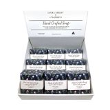 Laura Ashley by Thurlby Hawling Irises Soap Display x 12