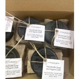Activated Charcoal Olive Oil Soap with Agave Cloth