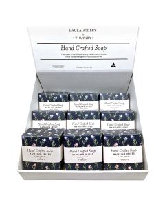 Laura Ashley by Thurlby Hawling Irises Soap Display x 12