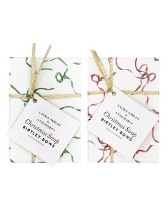 Laura Ashley by Thurlby Birtley Bows Christmas Scented Handmade Soap x 12 Display